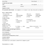 Sample Accident Incident Report Form Download Printable PDF