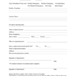 Sample Incident accident Report Form In Word And Pdf Formats