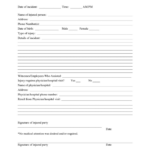 Sample Incident Report Form In Word And Pdf Formats