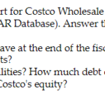 Solved 2 Find Online The Annual 10 K Report For Costco W Chegg