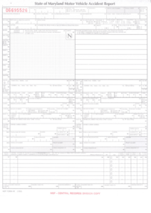 State Of Maryland Motor Vehicle Accident Report Printable Pdf Download