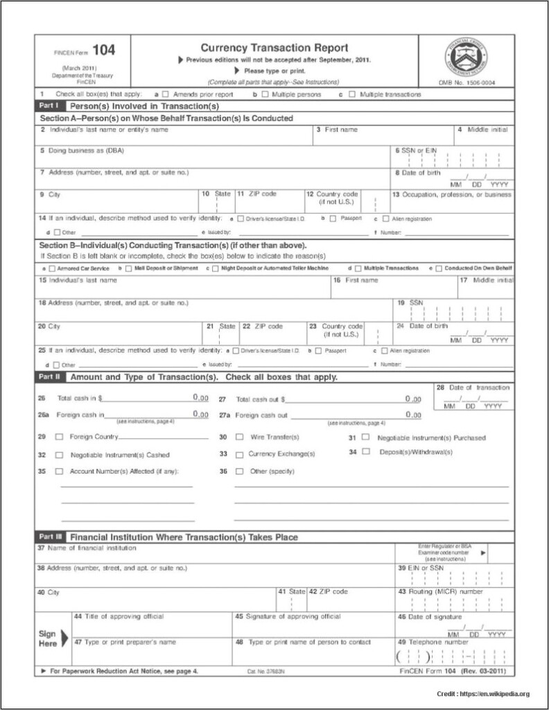 Tax Evasion Reporting Form