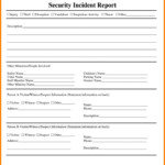 Template Ideas Security Incident Reports Uncategorized Premium For