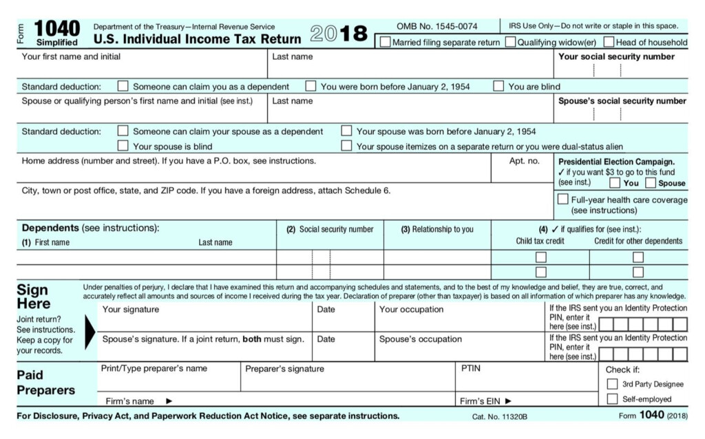 The New IRS Tax Forms Are Out Here s What You Should Know Irs Tax 
