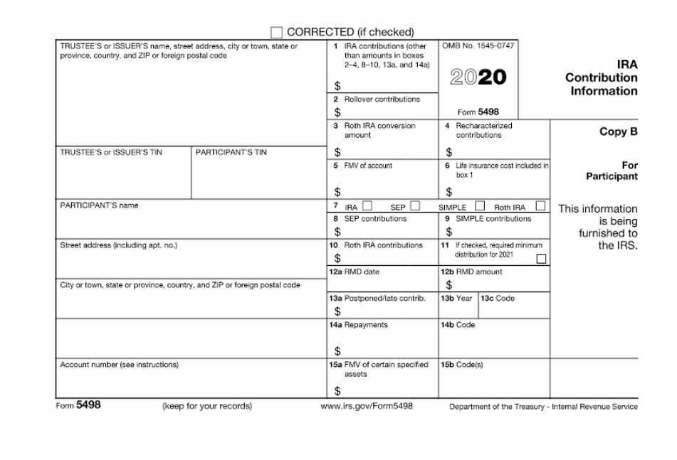 The Purpose Of IRS Form 5498