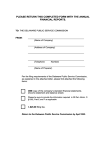 Top 6 Delaware Annual Report Form Templates Free To Download In PDF Format