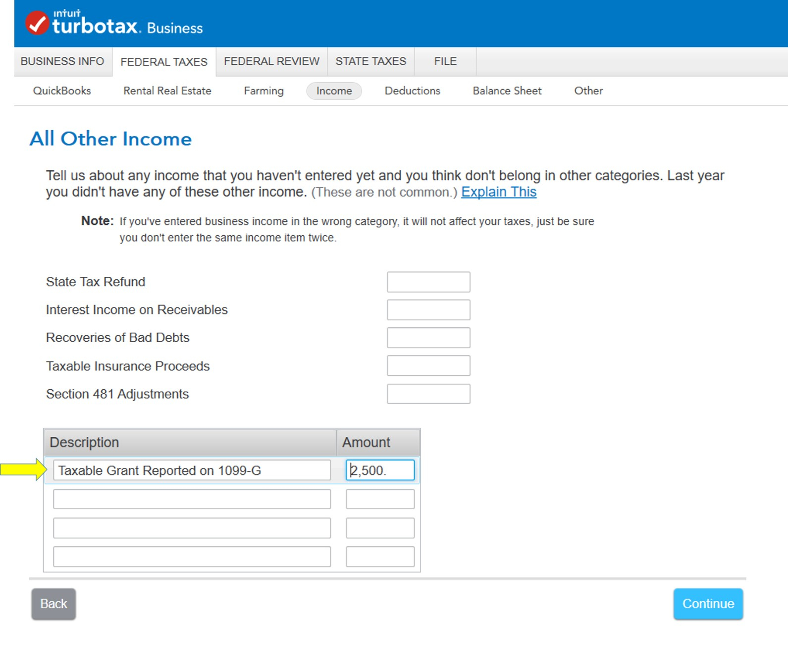 Turbo Tax Only Lists Box 1 And Box 4 For 1099 G B 