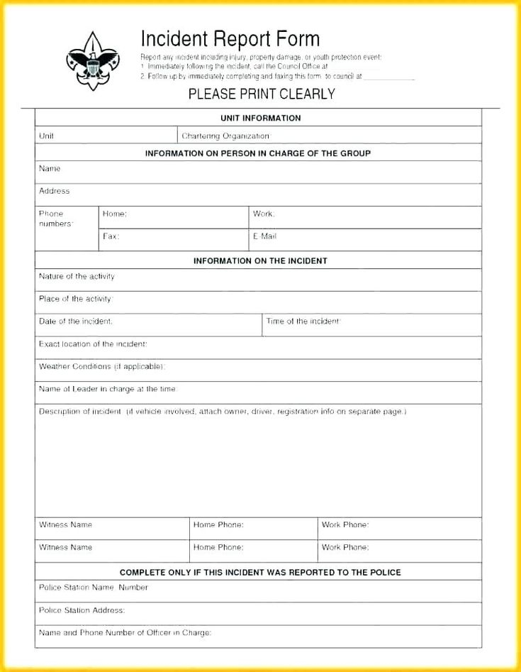 Vehicle Accident Report Form Template 6 PROFESSIONAL TEMPLATES