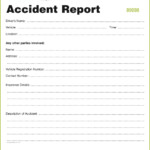Vehicle Accident Report Form Template Business Form Letter Template