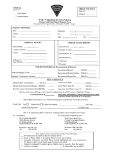 West Virginia Crash Report Fill Online Printable Fillable Blank