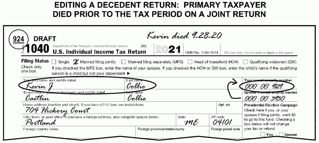 Words Of Comfort Who Signs Tax Return For Deceased