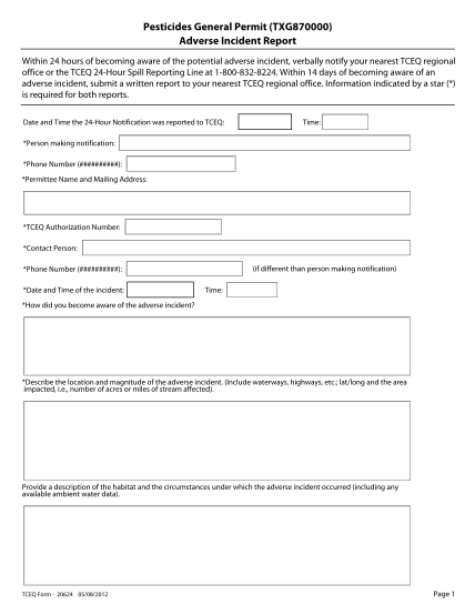 106 Incident Report Template Page 5 Free To Edit Download Print 