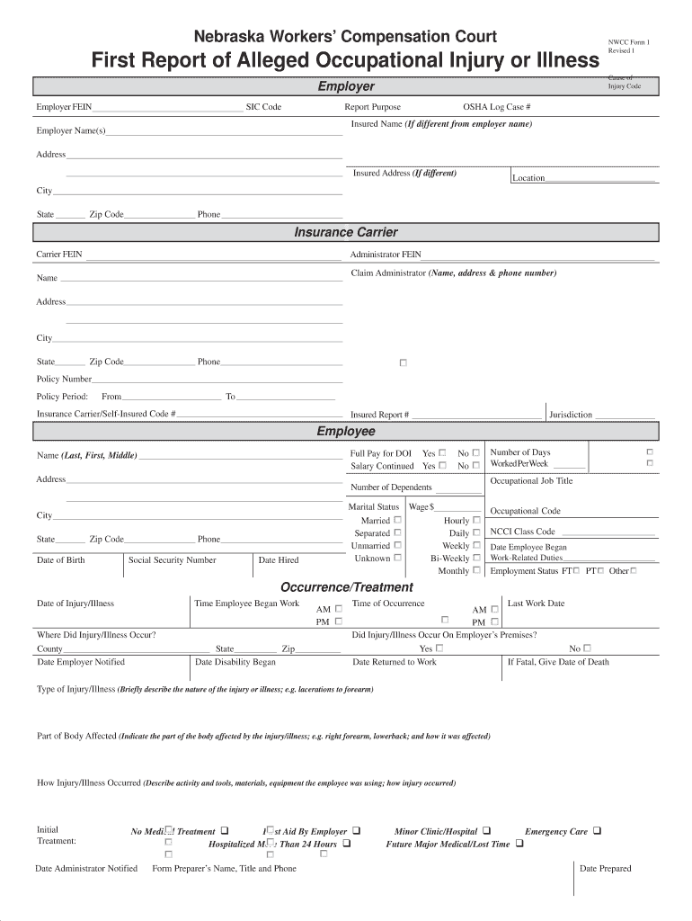 2011 2021 Form NE NWCC 1 Fill Online Printable Fillable Blank 