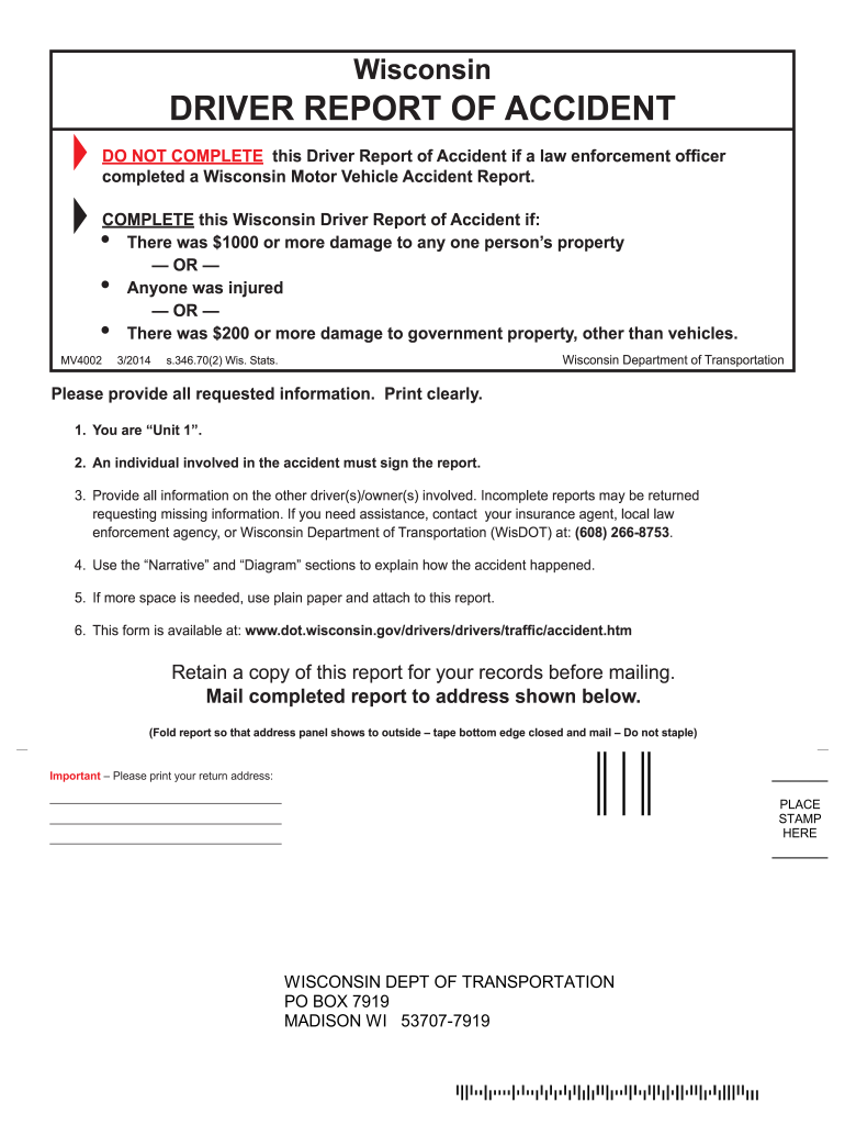 2014 2022 Form WI DoT MV4002 Fill Online Printable Fillable Blank