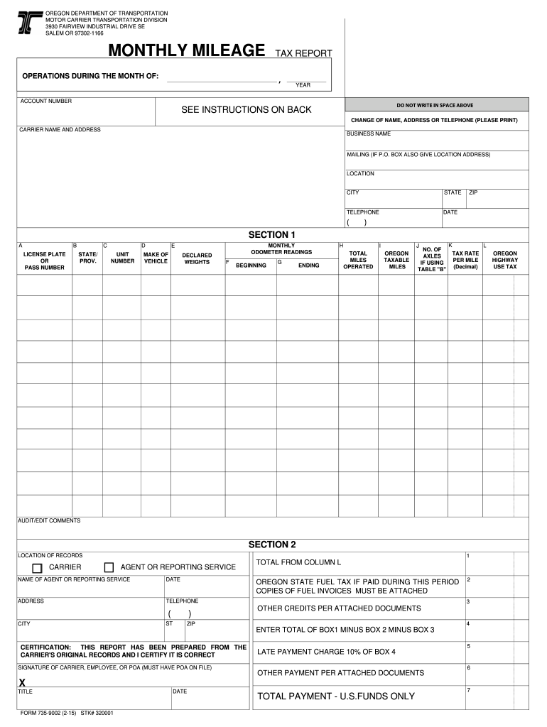 2014 Form OR 735 9002 Fill Online Printable Fillable Blank PdfFiller