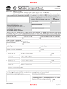 2019 2023 AU NSW Police Force Form P 862 Fill Online Printable