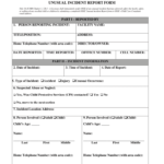 2019 2023 DC Unusual Incident Report Form Fill Online Printable