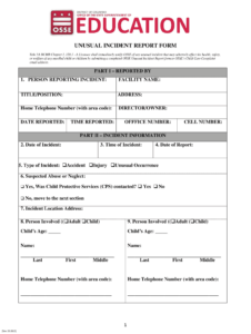 2019 2023 DC Unusual Incident Report Form Fill Online Printable