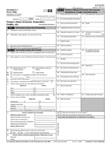 2022 Form IRS 1065 Schedule K 1 Fill Online Printable Fillable