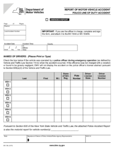 2022 NY DMV Accident Reports Fillable Printable PDF Forms Handypdf