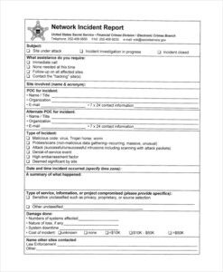 31 Sample Incident Report Templates PDF Docs Word