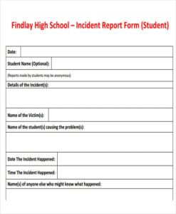 42 Incident Report Templates PDF Word Google Docs