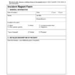 86 Work Incident Report Template Page 2 Free To Edit Download