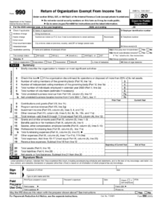 990 Ez Form Fill Online Printable Fillable Blank Irs 990 form