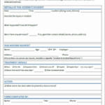 Accident Incident Reporting Form Template Awesome Accident Report Form