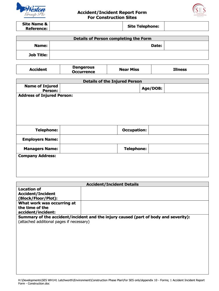 Accident Report Form Fill Out And Sign Printable PDF Template SignNow