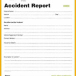 Accident Report Form Template Business