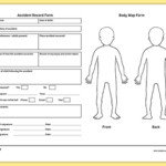 Accident Report With Body Map Form teacher Made