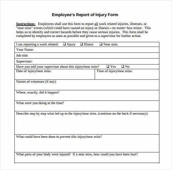 Accident Reporting Form Template New 14 Sample Accident Report 