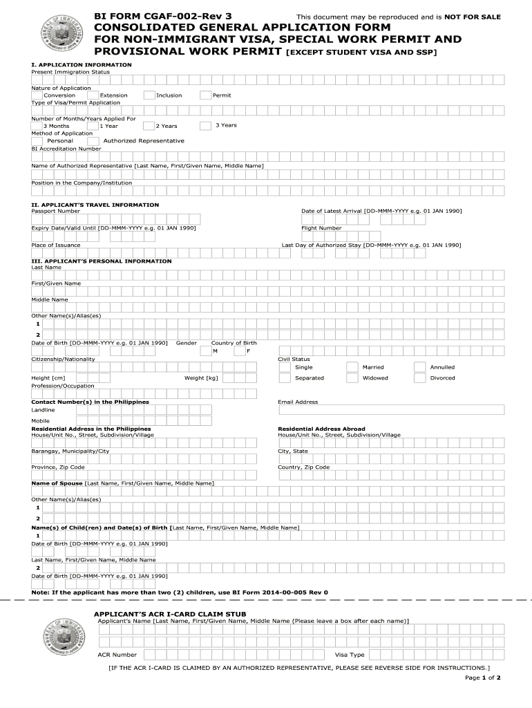 Bi Form Cgaf 002 Rev 3 Fill Out Sign Online DocHub