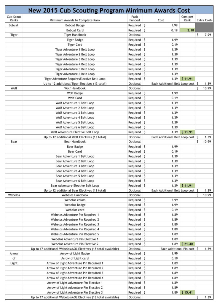 Boy Scout Troop Accounting Spreadsheet Throughout Cub Scout Treasurer 
