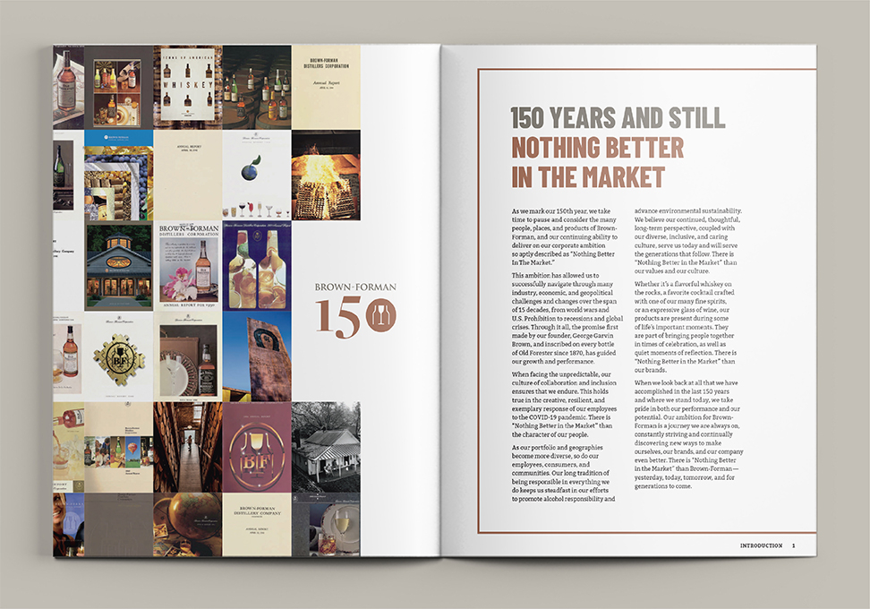 Brown Forman 2020 Annual Report Graphis