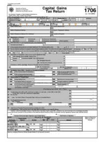 Capital Gains Tax Return Printable Pdf Download