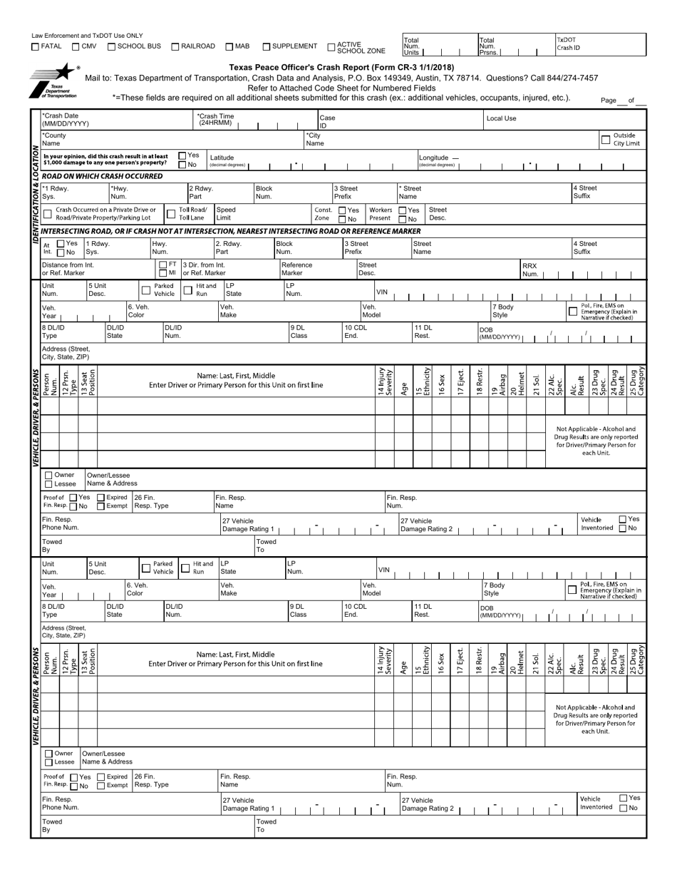 Car Form Cr 03 Fillable Form Printable Forms Free Online