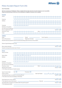 Car Insurance Policy Documents Allianz Northern Ireland