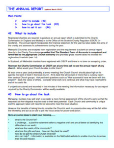 Charity Commission Report Template