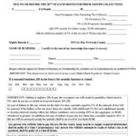 City Of Austin Hotel Occupancy Tax Report Form Printable Printable