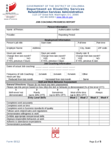 Coaching Report Template Fill And Sign Printable Dds Dc Doc