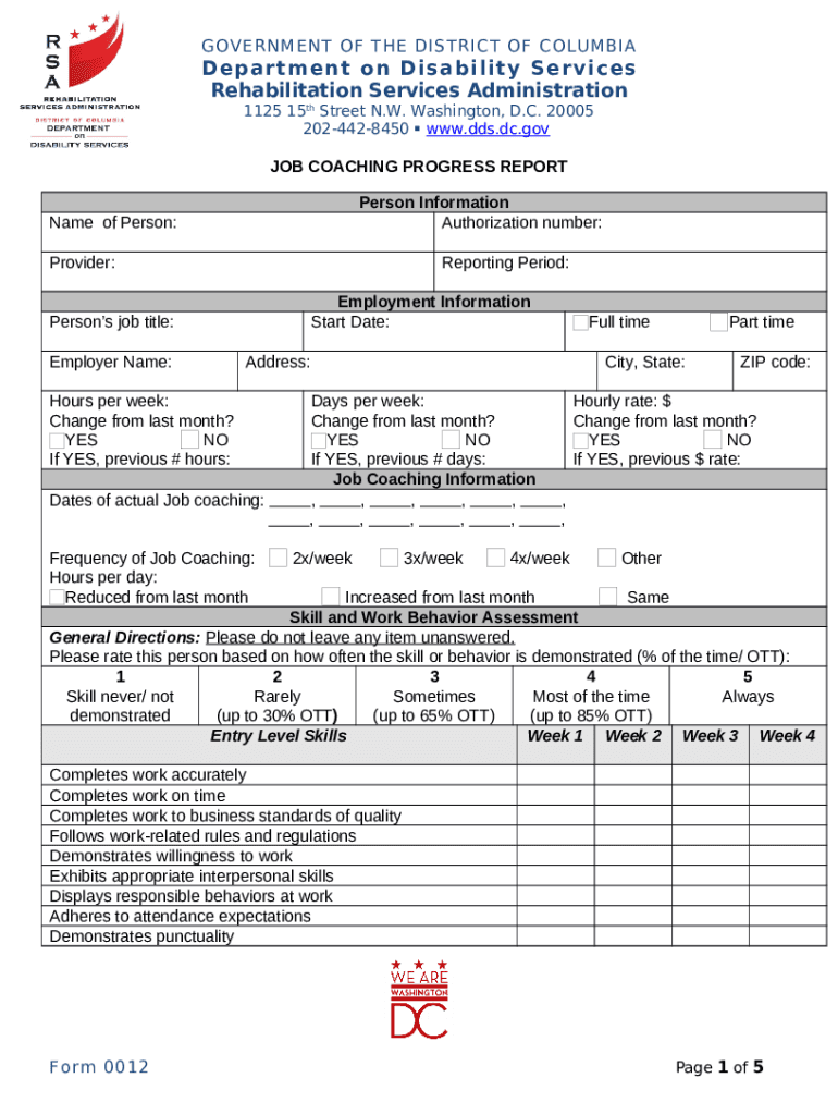 Coaching Report Template Fill And Sign Printable Dds Dc Doc 