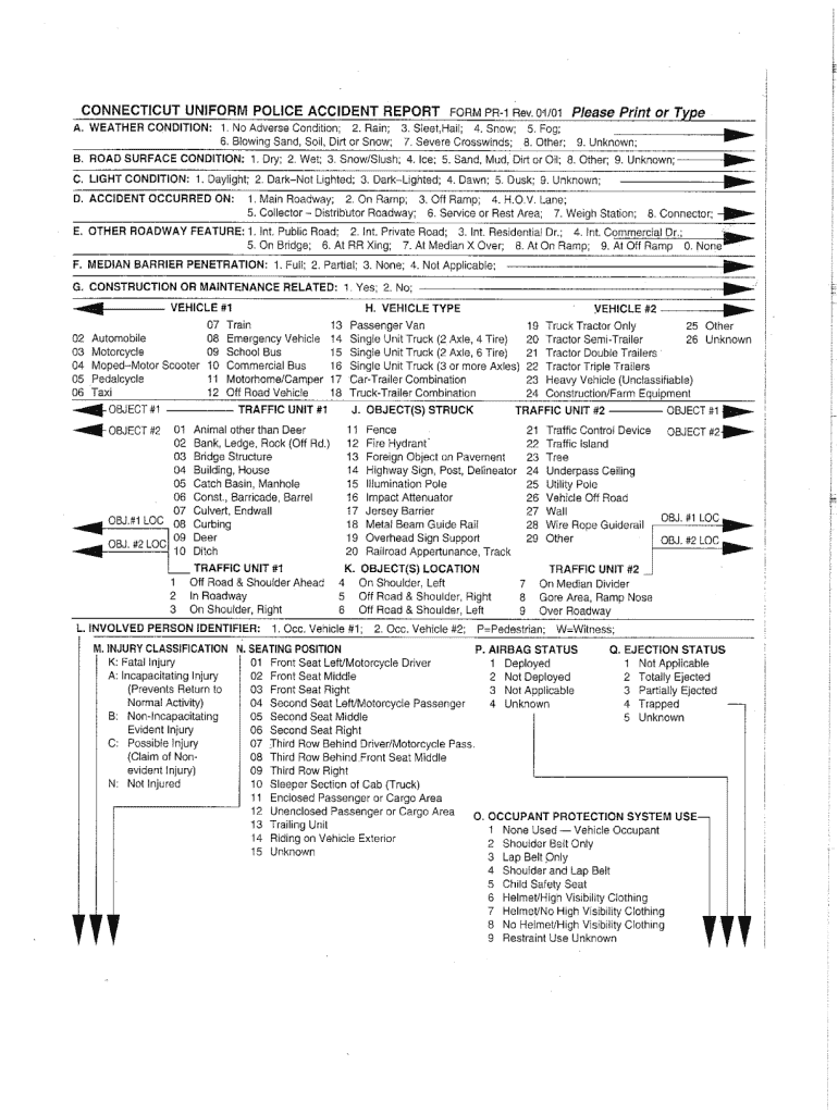 Connecticut Accident Report Form Fill Out Sign Online DocHub