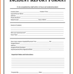 Contoh Incident Report Falep midnightpig co Intended For 8D Report