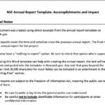 Decoding The NSF Annual Report Template To Communicate Impact