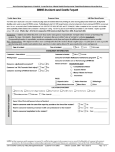 Dhhs Incident Report Fill Out Sign Online DocHub