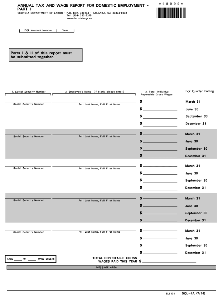 Dol 4a Fill Online Printable Fillable Blank PdfFiller