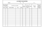 DoT Accident Register Fill And Sign Printable Template Online US