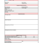Downloadable Employee Injury Report Form For Timely Reporting 1st